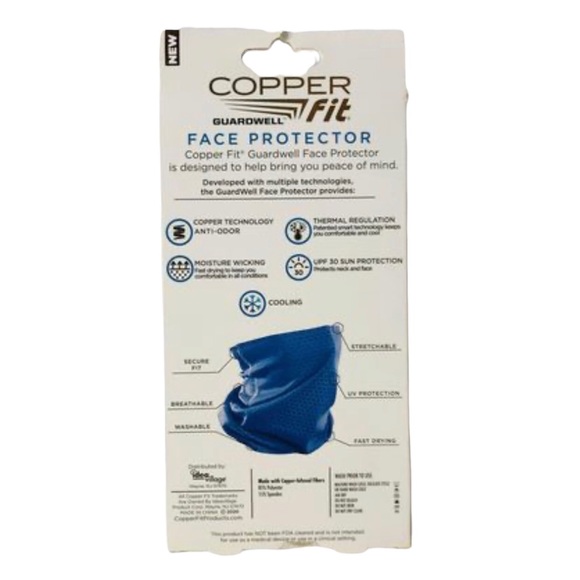 Copper Fit Guardwell Lightweight & Beathable Face Protector Ages 8+ - Picture 2 of 2
